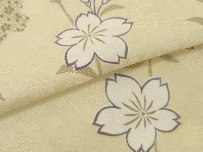 平和屋着物●極上　小紋　反物　着尺　枝桜　逸品　未使用　DZAA12194kh6