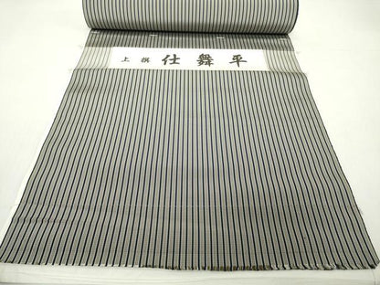 平和屋本店●極上　男性　袴　反物　着尺　仕舞平　縞　証紙付き　逸品　未使用　DZAA12195kh6