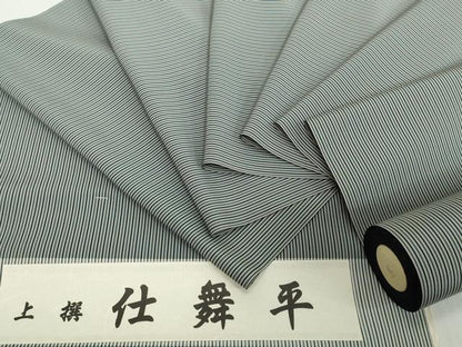 平和屋本店●極上　男性　袴　反物　着尺　仕舞平　縞　証紙付き　逸品　未使用　DZAA12196kh6