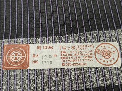 平和屋着物●極上 西陣 シースルーコート 反物 羽尺 スリーシーズン 春夏秋 雨コート すかし織 はっ水 証紙付き 逸品 未使用 DZAA12198kh6