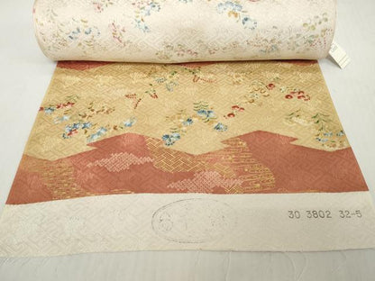 平和屋本店●極上　創業460年・千總　小紋　反物　着尺　草花文　金彩　未使用　逸品　DZAA12200kh6