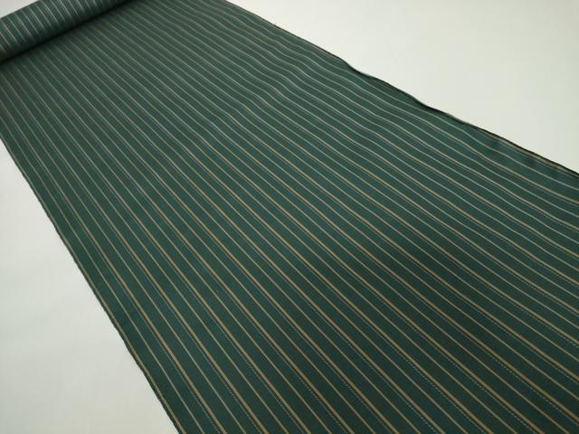 平和屋着物●極上　本場縞大島紬　反物　着尺　川野織物　証紙付き　逸品　未使用　DZAA12214kh6