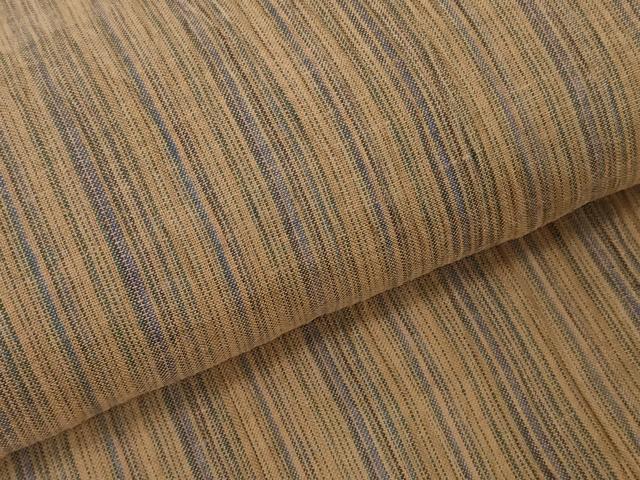 平和屋着物●極上　夏物　織物の名産　近江ちぢみ　麻　反物　着尺　間道　逸品　未使用　DZAA12226kh6