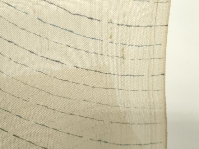 平和屋着物●極上　夏物　絹芭蕉　反物　着尺　抽象柄　証紙付き　逸品　未使用　DZAA12227kh6