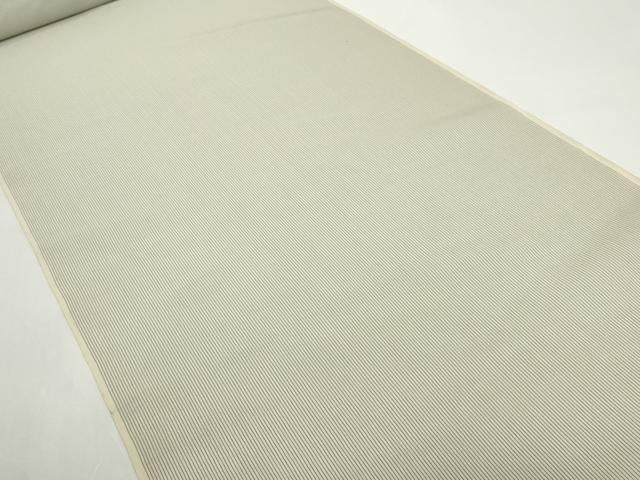 平和屋本店●極上　夏物　本塩沢　夏塩沢　反物　着尺　縞　星野織物　証紙付き　逸品　未使用　DZAA12228kh6