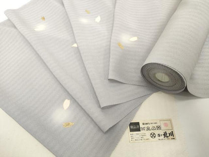 平和屋着物●極上　京の名門　友禅　染の北川　小紋　反物　着尺　花弁散らし　蛍暈し　金彩　逸品　未使用　DZAA12235kh6