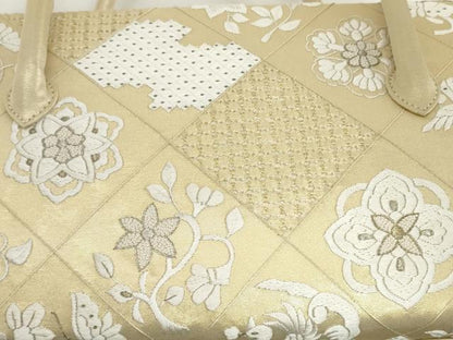 平和屋着物●極上　和装小物　中国三大刺繍　スワトウ刺繍　汕頭刺繍　総刺繍　バッグ　利休バッグ　伊と忠　逸品　未使用　DZAA12245kh6