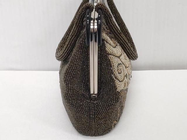 平和屋着物●極上　和装小物　ビーズバッグ　唐草　がま口　レトロ　逸品　DZAA12261kh6