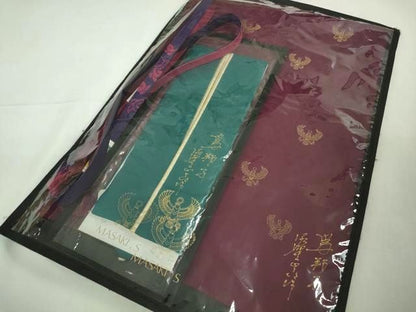 平和屋着物●極上　螺鈿工芸作家　佐野正喜　和装小物　帯締め・帯揚げ・重ね衿セット　逸品　未使用　DZAA12278kh6