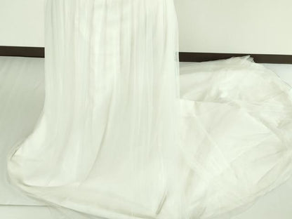 平和屋本店●極上　ウエディングドレス　婚礼　結婚式　披露宴　花嫁　演奏会　発表会　ステージ　チュール　ビーズ　逸品　DZAA12291kh6