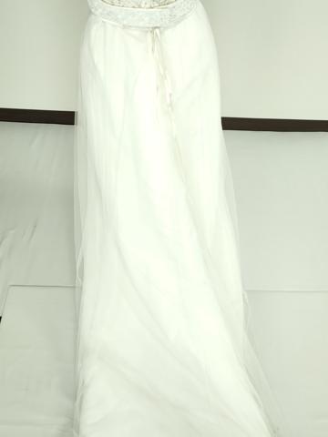 平和屋本店●極上　ウエディングドレス　婚礼　結婚式　披露宴　花嫁　演奏会　発表会　ステージ　チュール　ビーズ　逸品　DZAA12291kh6