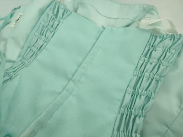 平和屋本店●極上　カラードレス　婚礼　結婚式　披露宴　花嫁　演奏会　発表会　FANCY　刺繍　チュール　水色　逸品　DZAA12295kh6