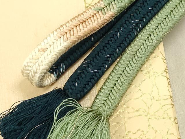 平和屋着物●極上　有職組紐道明　帯締め　冠組　金糸　宮内庁御用　国立博物館御用　東京芸術大学御用　逸品　DZAA12307kh6