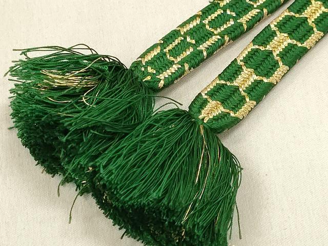 平和屋着物●極上　有職組紐道明　帯締め　亀甲組　金糸　宮内庁御用　国立博物館御用　東京芸術大学御用　逸品　DZAA12315kh6