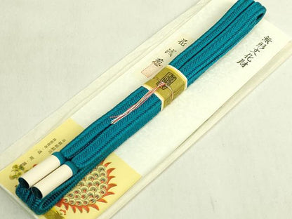 平和屋着物●極上　有職組紐道明　帯締め　冠組　花浅葱　宮内庁御用　国立博物館御用　東京芸術大学御用　逸品　未使用　DZAA12336kh6