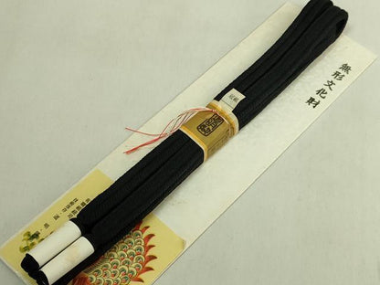 平和屋着物●極上　有職組紐道明　帯締め　冠組　黒　宮内庁御用　国立博物館御用　東京芸術大学御用　逸品　未使用　DZAA12338kh6
