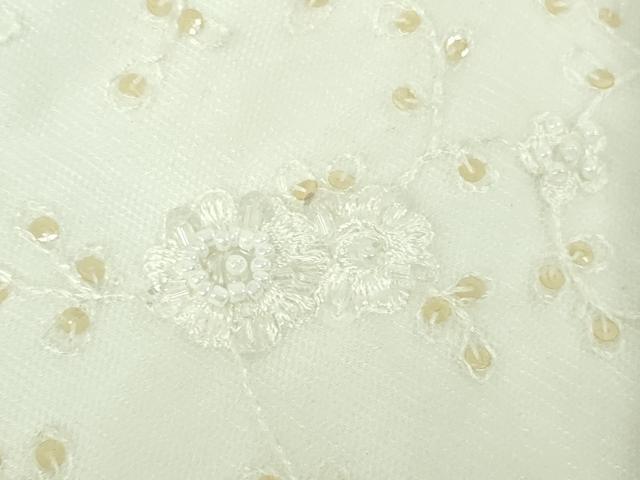 平和屋本店●極上　ウエディングドレス　婚礼　結婚式　披露宴　花嫁　ビーズ　チュール　ホワイト　逸品　DZAA12347kh6