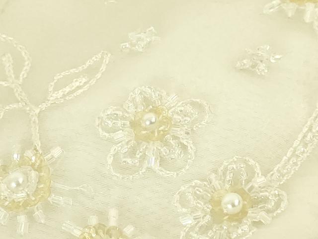 平和屋本店●極上　ウエディングドレス　婚礼　結婚式　披露宴　花嫁　演奏会　発表会　刺繍　チュール　ビーズ　逸品　DZAA12357kh6