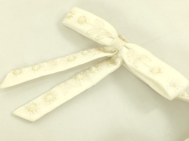 平和屋本店●極上　ウエディングドレス　婚礼　結婚式　披露宴　花嫁　演奏会　発表会　刺繍　チュール　ビーズ　逸品　DZAA12357kh6