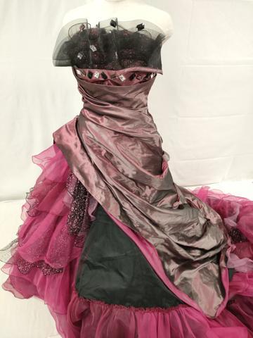 平和屋本店●極上　カラードレス　婚礼　結婚式　披露宴　花嫁　演奏会　発表会　ステージ　レース　ビーズ　逸品　DZAA12362kh6