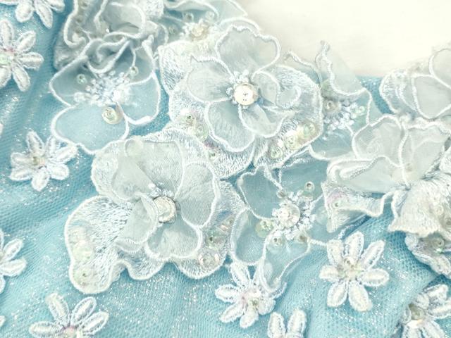 平和屋本店●極上　カラードレス　婚礼　結婚式　披露宴　花嫁　演奏会　発表会　ステージ　essai　ビーズ　チュール　逸品　DZAA12363kh6