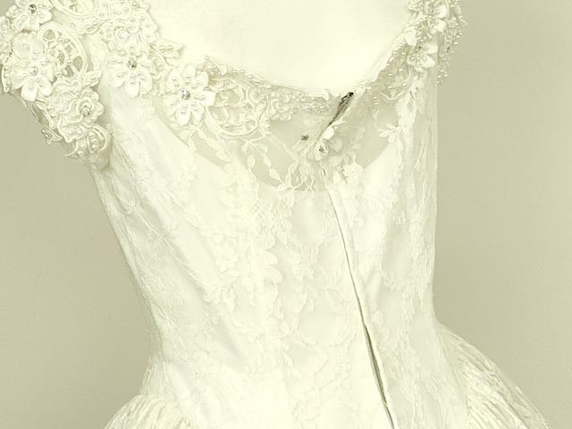 平和屋本店●極上　ウェディングドレス　婚礼　結婚式　披露宴　花嫁　演奏会　発表会　FANCY　レース　チュール　逸品　DZAA12371kh6