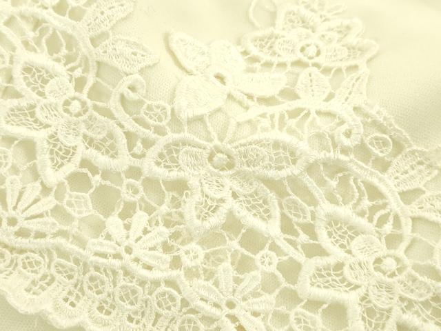 平和屋本店●極上　ウェディングドレス　婚礼　結婚式　披露宴　花嫁　演奏会　発表会　LORETTA　刺繍　レース　逸品　DZAA12376kh6