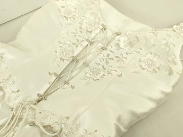 平和屋本店●極上　ウェディングドレス　婚礼　結婚式　披露宴　花嫁　演奏会　発表会　ステージ　ビーズ　逸品　DZAA12378kh6