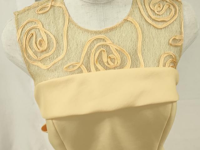 平和屋本店●極上　YUKI TORII 鳥居ユキ　カラードレス　婚礼　結婚式　披露宴　花嫁　演奏会　ステージ　リボン　逸品　DZAA12381kh6