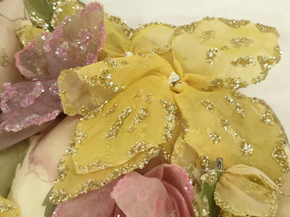 平和屋本店●極上　カラードレス　婚礼　結婚式　披露宴　花嫁　演奏会　発表会　ステージ　essai　花柄　逸品　DZAA12382kh6