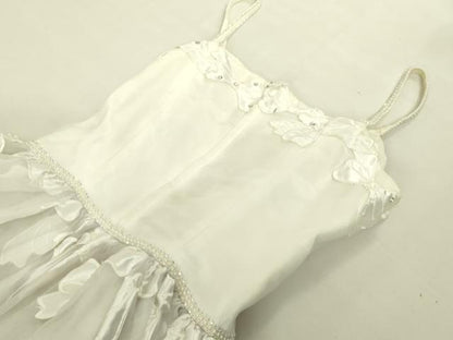 平和屋本店●極上　ウェディングドレス　婚礼　結婚式　披露宴　花嫁　ビーズ　ラインストーン　刺繍　チュール　逸品　DZAA12391kh6