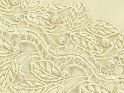平和屋本店●極上　ウェディングドレス　婚礼　結婚式　披露宴　花嫁　刺繍　ビーズ　逸品　DZAA12395kh6