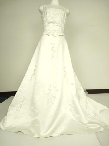 平和屋本店●極上　ウェディングドレス　婚礼　結婚式　披露宴　花嫁　ビーズ　チュール　スパンコール　逸品　DZAA12396kh6