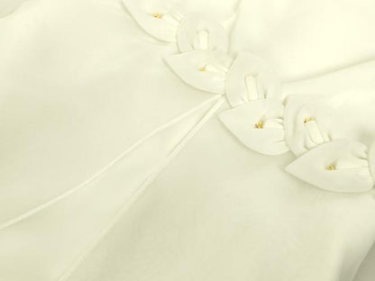 平和屋本店●極上　ウェディングドレス　婚礼　結婚式　披露宴　花嫁　レース　花　elieca　逸品　DZAA12397kh6