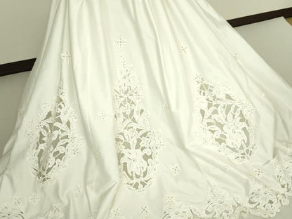 平和屋本店●極上　ウェディングドレス　婚礼　結婚式　披露宴　花嫁　FANCY　ビーズ　レース　チュール　逸品　DZAA12399kh6