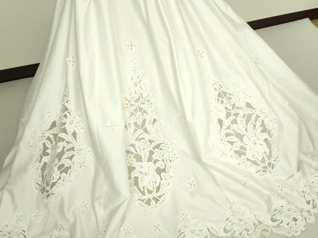 平和屋本店●極上　ウェディングドレス　婚礼　結婚式　披露宴　花嫁　FANCY　ビーズ　レース　チュール　逸品　DZAA12399kh6