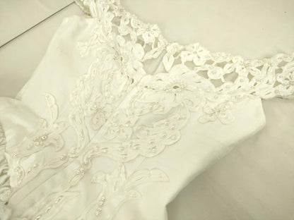 平和屋本店●極上　ウェディングドレス　婚礼　結婚式　披露宴　花嫁　FANCY　ビーズ　レース　チュール　逸品　DZAA12399kh6