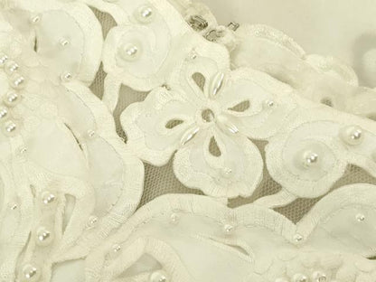 平和屋本店●極上　ウェディングドレス　婚礼　結婚式　披露宴　花嫁　FANCY　ビーズ　レース　チュール　逸品　DZAA12399kh6