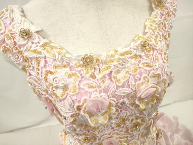 平和屋本店●極上　カラードレス　婚礼　結婚式　披露宴　花嫁　演奏会　発表会　ステージ　ビーズ　刺繍　逸品　DZAA12402kh6