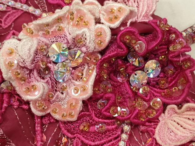 平和屋本店●極上　カラードレス　婚礼　結婚式　披露宴　花嫁　演奏会　発表会　ステージ　ビーズ　スパンコール　逸品　DZAA12408kh6