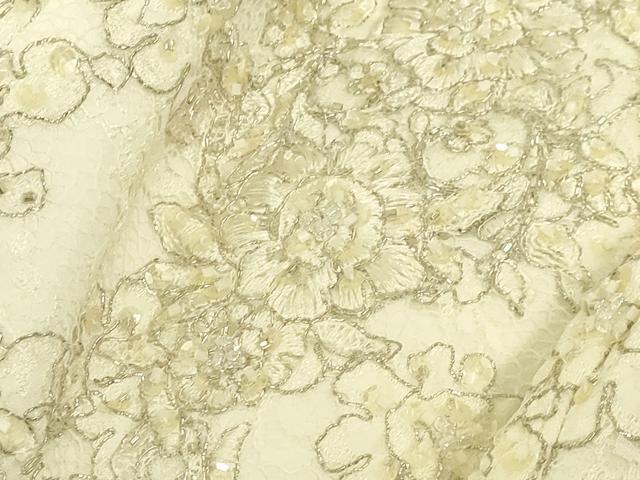 平和屋本店●極上　ウェディングドレス　婚礼　結婚式　披露宴　花嫁　ビーズ　スパンコール　レース　チュール　逸品　DZAA12421kh6