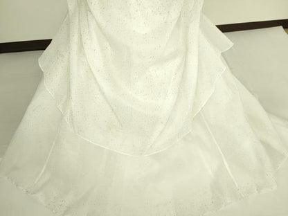 平和屋本店●極上　ウェディングドレス　婚礼　結婚式　披露宴　花嫁　レース　チュール　ビスチェ　逸品　DZAA12425kh6