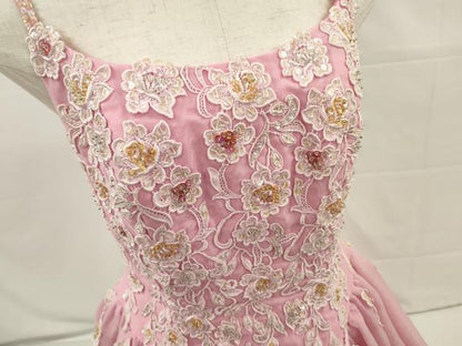 平和屋本店●極上　カラードレス　婚礼　結婚式　披露宴　花嫁　演奏会　発表会　ステージ　essai　ビーズ　チュール　逸品　DZAA12435kh6