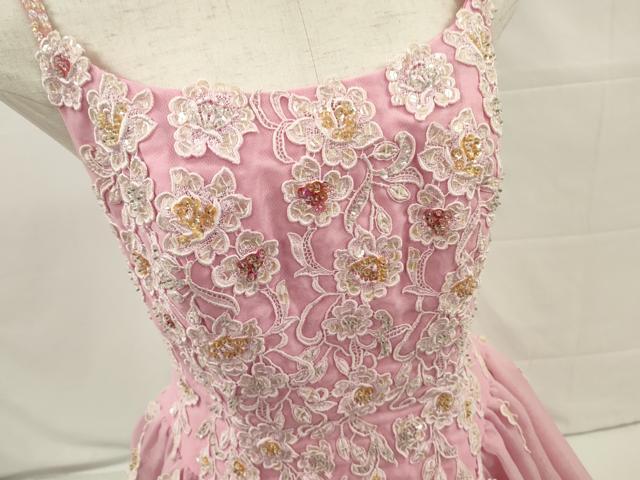 平和屋本店●極上　カラードレス　婚礼　結婚式　披露宴　花嫁　演奏会　発表会　ステージ　essai　ビーズ　チュール　逸品　DZAA12435kh6