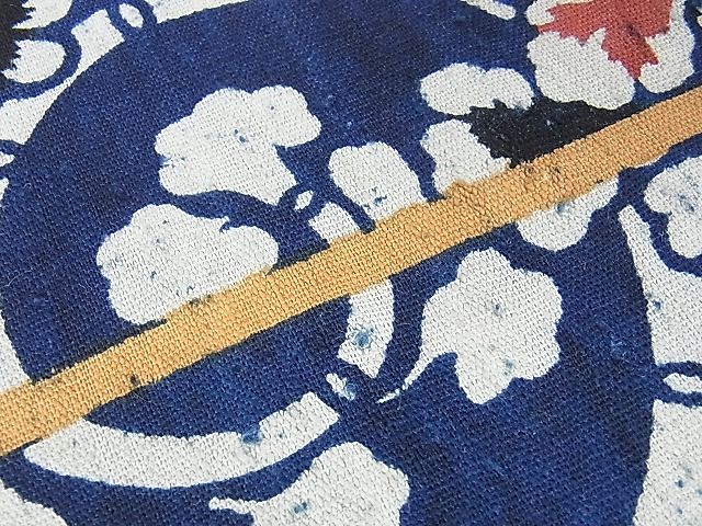 平和屋本店■極上　極上　浦野理一　経節紬　九寸名古屋帯　花唐草文　逸品　DZAA1244kh4 - 平和屋