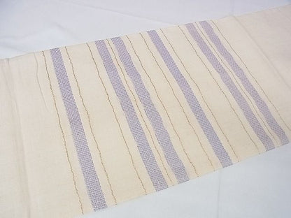 平和屋本店■極上　銀座もとじ　九寸開き名古屋帯　横段文　逸品　DZAA1274kh4 - 平和屋