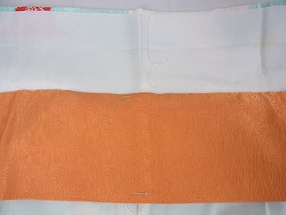 平和屋本店■極上　京都老舗銘店・に志田　小振袖・長襦袢(無双仕立て)セット　絞り雲に蝶　浅葱色地　たとう紙付き　逸品　DZAA1281kh4 - 平和屋