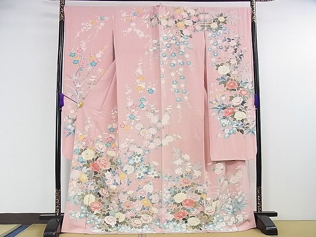 平和屋本店■極上　振袖　友禅　作家物　吉祥花文　逸品　DZAA1296kh4 - 平和屋