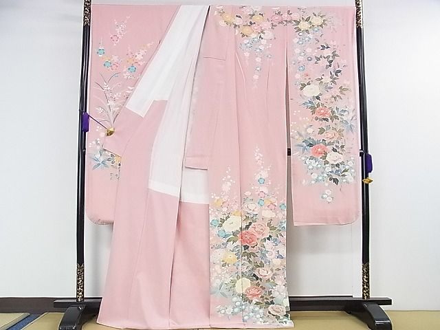 平和屋本店■極上　振袖　友禅　作家物　吉祥花文　逸品　DZAA1296kh4 - 平和屋