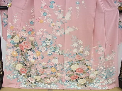 平和屋本店■極上　振袖　友禅　作家物　吉祥花文　逸品　DZAA1296kh4 - 平和屋